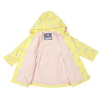 Girls Raincoat Shooting Star Yellow