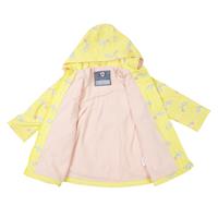 Girls Raincoat Shooting Star Yellow