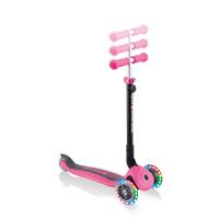 Globber GO UP ACTIVE Convertible Scooter with Light Up Wheels - Pink