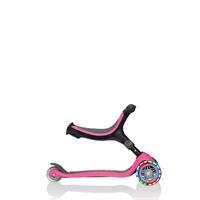 Globber GO UP Fold Plus Convertible Scooter with Light Up Wheels - Pink