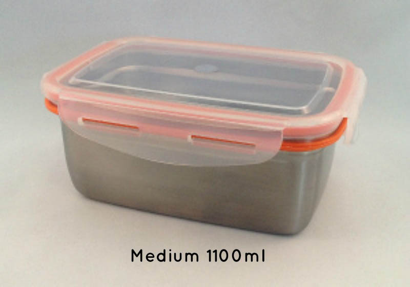 Green Essentials Snaps Stainless Steel Leak Proof Containers