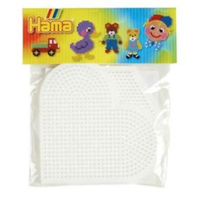 Hama Large Heart and Hexagonal Pegboard Set