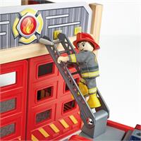 Hape Fire Truck Rescue Team (City Fire Station sold separately)