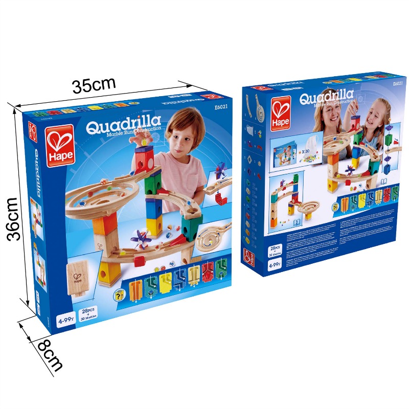 hape quadrilla race to the finish marble run