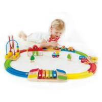 Hape - Sights and Sounds Railway Set