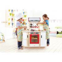 Hape  Wooden Multi Function Kitchen (not all accessories shown are included)