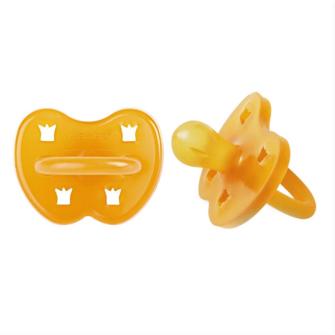 Hevea Classic Round Pacifier 2 Pack - 3 to 36 Months