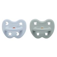 Colour Pacifier - ORTHODONTIC Teat - Cottage Blue and Gorgeous Grey - 2 Pack - 3 to 36 Months