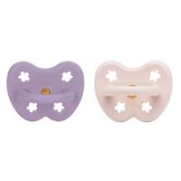 Colour Pacifier - ORTHODONTIC Teat - Powder Pink and Lavender - 2 Pack - 3 to 36 Months