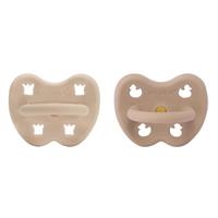Colour Pacifier - ORTHODONTIC Teat - Sandy Nude and Tan Beige - 2 Pack - 3 to 36 Months
