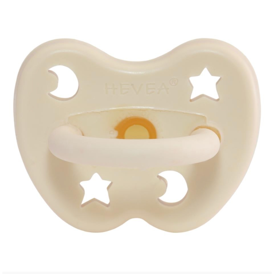 Hevea Orthodontic Teat Pacifier Milky White (3 to 36M)