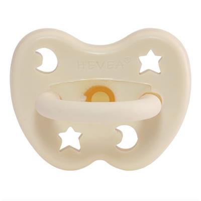Hevea Orthodontic Teat Pacifier Milky White (3 to 36M)
