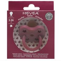 Hevea Round Teat Pacifiers Ruby (3 to 36M)