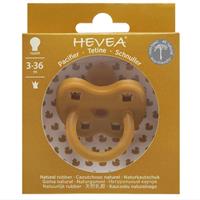 Hevea Round Teat Pacifiers Turmeric (3 to 36M)