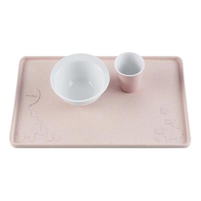 Hevea Upcycled Natural Rubber Placemat Peach