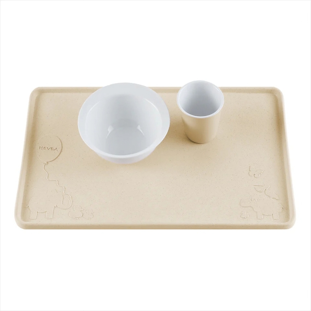 Hevea Upcycled Natural Rubber Placemat Sand