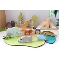 Hippo Wooden Animal