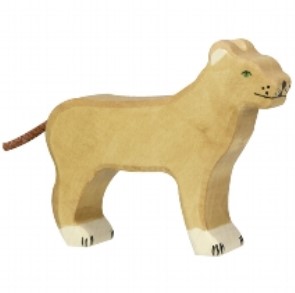 Holztiger Wooden Lioness Play Figurine
