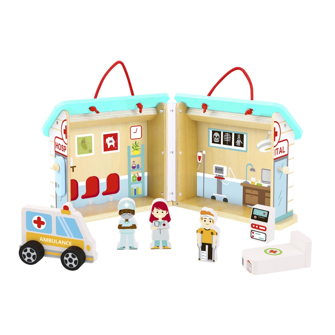 Hospital Playset with Carry Box