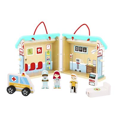 Hospital Playset with Carry Box