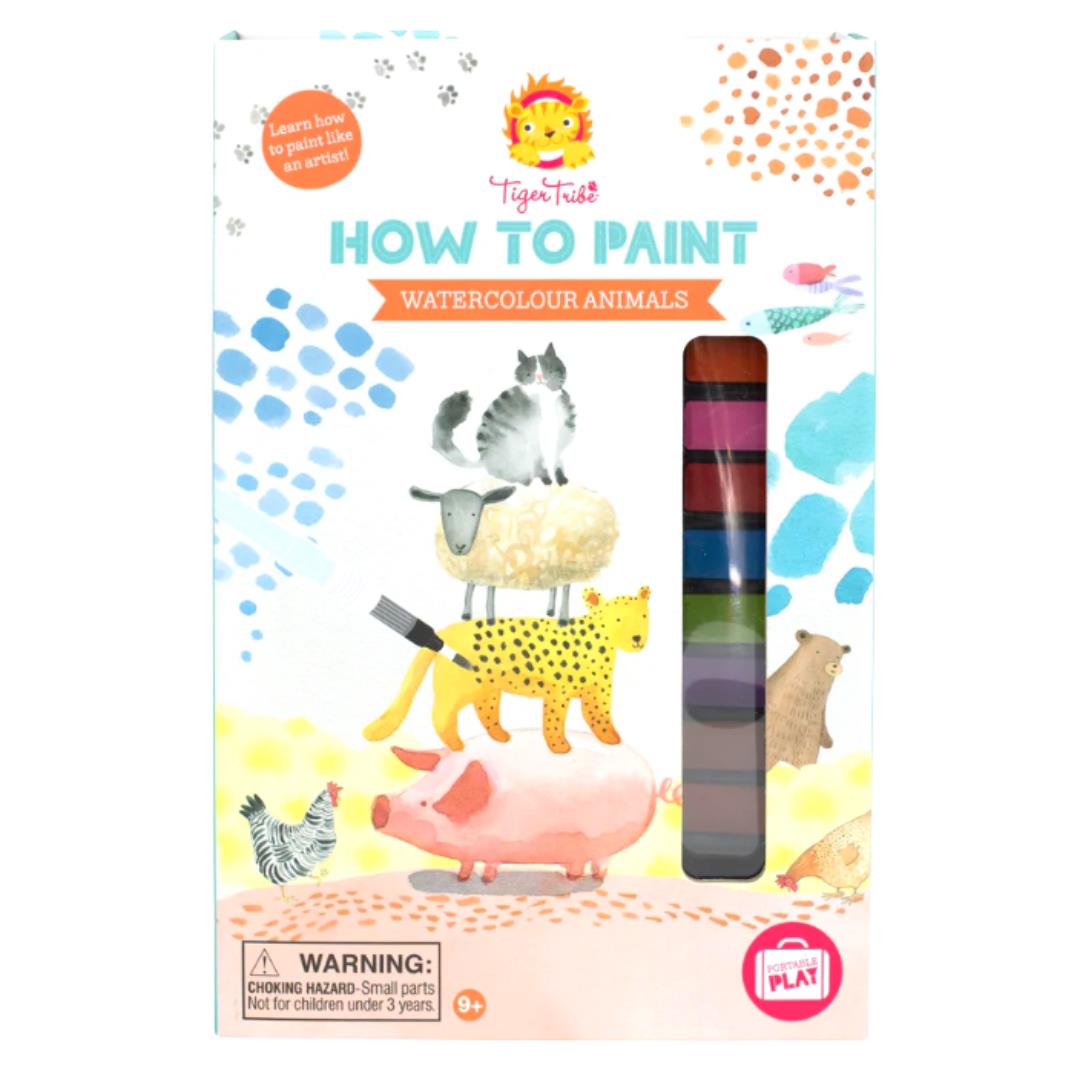 Tiger Tribe How to Paint Watercolour Animals