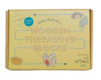 Iconic Toy Wooden Threading Blocks-Australia