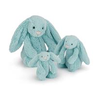 Jellycat Bashful Aqua Bunny Comparison - tiny,little,Original