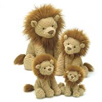 Jellycat Fuddlewuddle Lion Comparison - small,medium,large,huge
