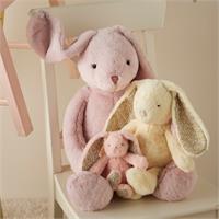 Jiggle & Giggle Floral Peach Bunny Rattle