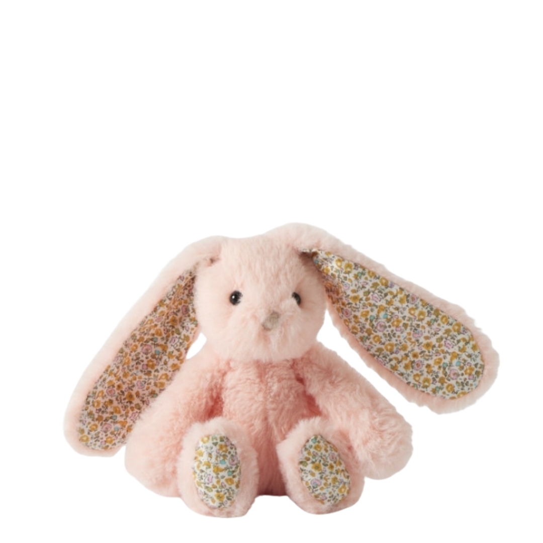  Jiggle & Giggle Floral Peach Bunny Rattle