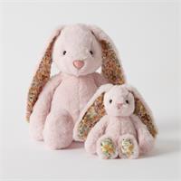Jiggle & Giggle Floral Pink Bunny Rattle