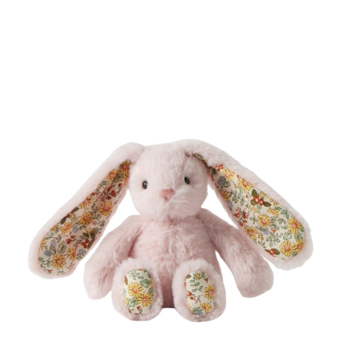  Jiggle & Giggle Floral Pink Bunny Rattle
