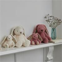Jiggle & Giggle Floral White Bunny Rattle