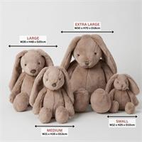 Jiggle & Giggle Large Taupe Bunny 3