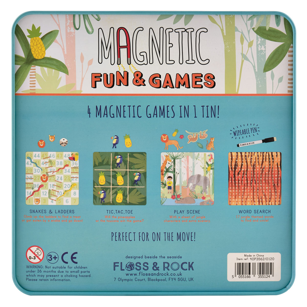 Jungle Tin of Magnetic Games