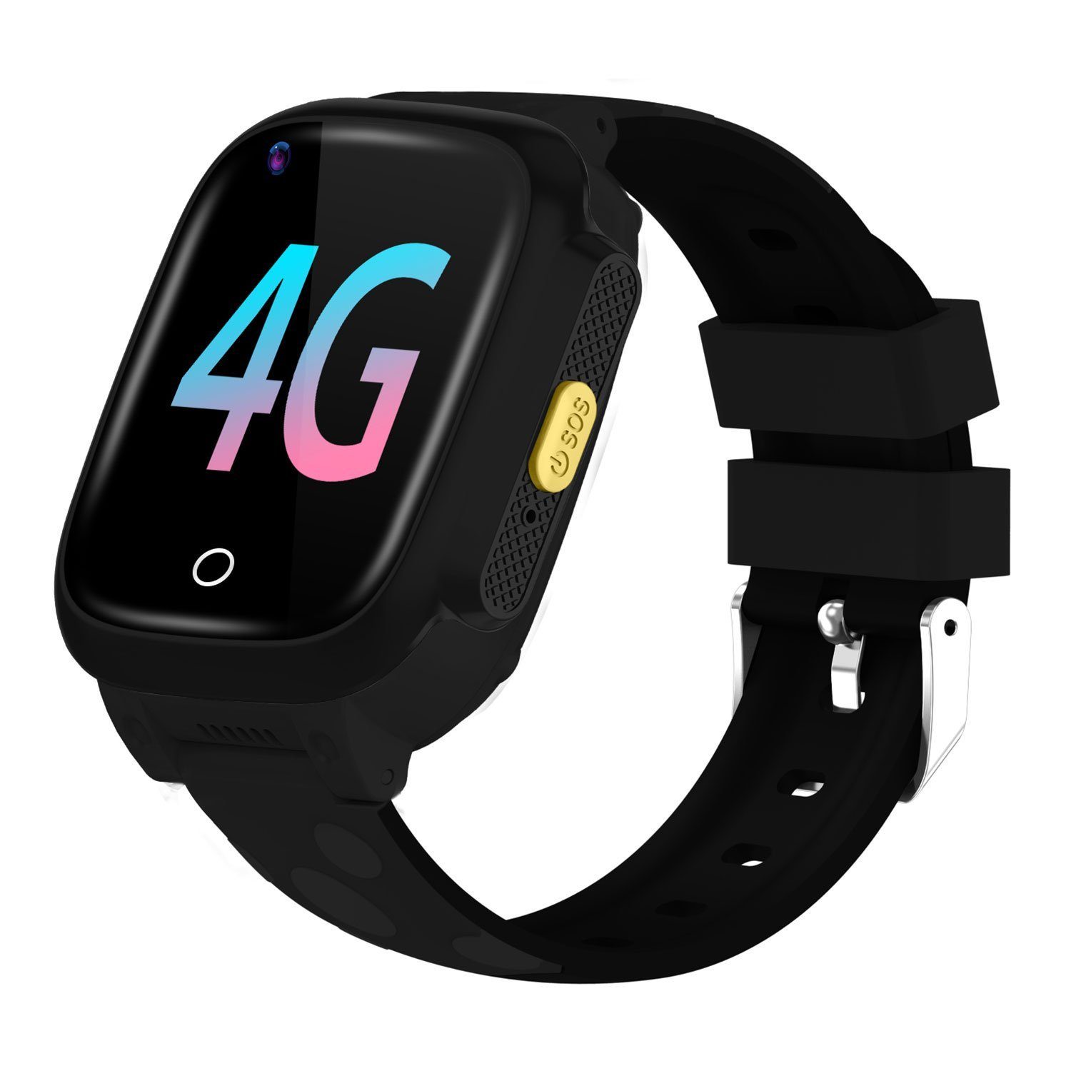 Kidocall - 4G Smartwatch, Phone & GPS tracking for Kids - Black