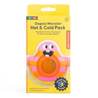 Kikkerland Oopsie Monster Hot & Cold Pack - Orange/Pink