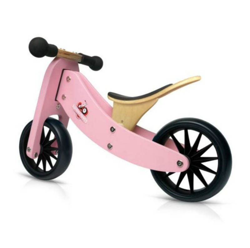 Kinderfeets Tiny Tot 2 in 1 Balance Bike - Pink