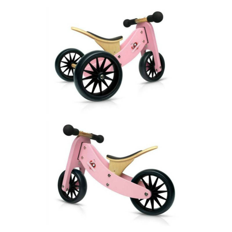Kinderfeets Tiny Tot 2 in 1 Balance Bike Pink