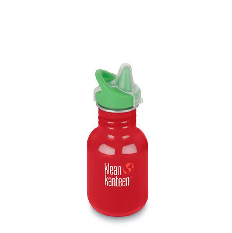 Klean Kanteen NEW Classic Sippy Cap Drink Bottle 355 ml Mineral Red