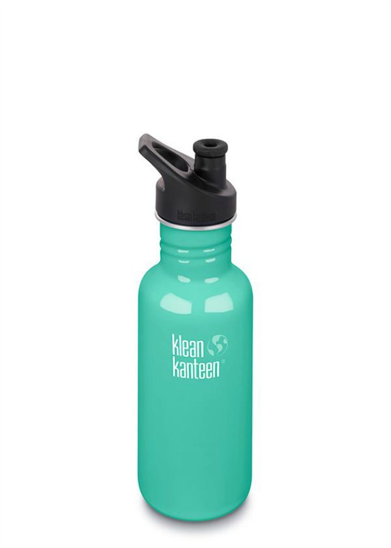 Klean Kanteen NEW Classic Sports Cap Drink Bottle 532ml Sea Crest