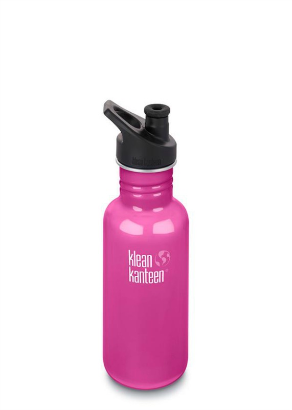 Klean Kanteen NEW Classic Sports Cap Drink Bottle 532ml Wild Orchid