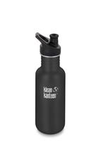 Klean Kanteen NEW Classic Sports Cap Drink Bottle 532ml Shale Black