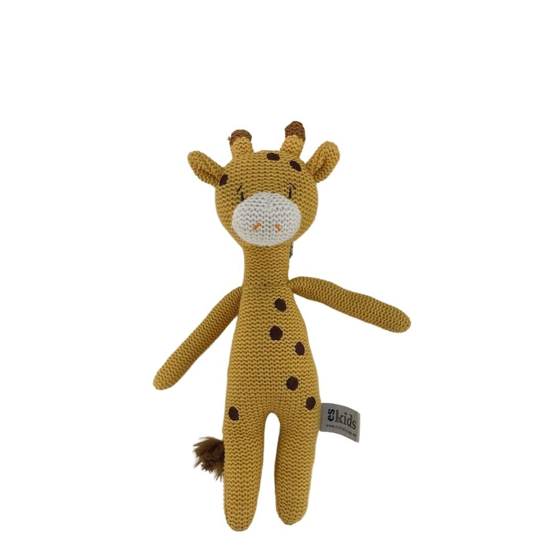 Knitted Giraffe Rattle