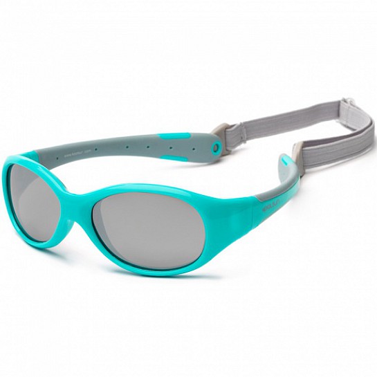 Koolsun Flex Baby Sunglasses Aqua Grey 0 to 3 years