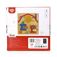 Latches Activity Wooden Puzzle Board