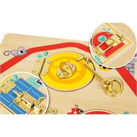 Latches Activity Wooden Puzzle Board