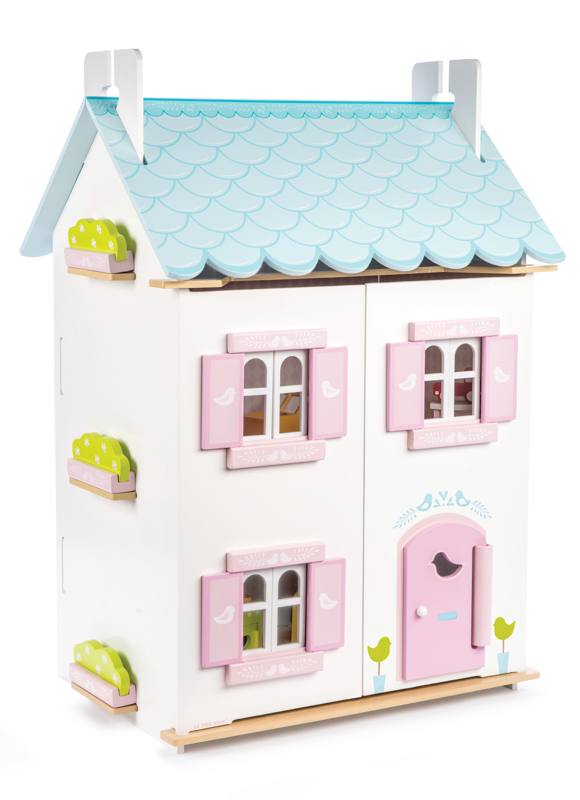 Le Toy Van Daisylane Blue Bird Cottage with Furniture