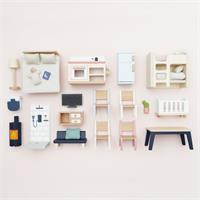 Le Toy Van Wooden Dolls House Starter Furniture Set - 35 piece
