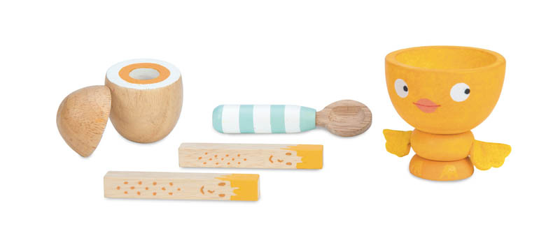 Le Toy Van-Wooden Play Food - Chicky-Chick Egg Cup Set